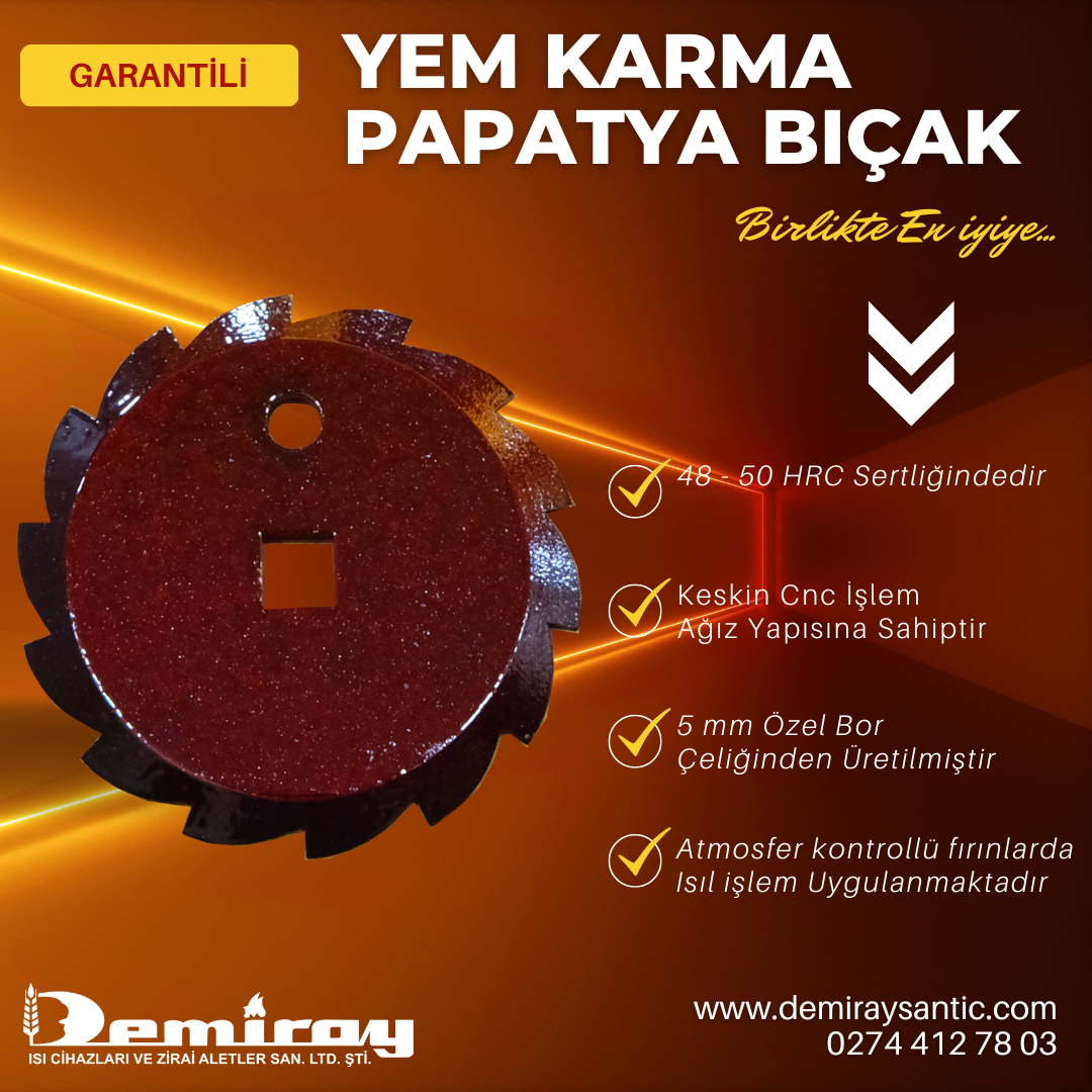 Papatya Testere Yem Karma Bıçağı