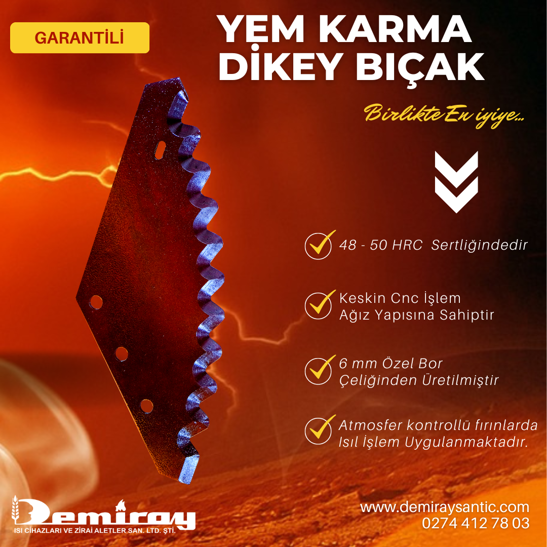 Dikey Yem Karma Bıçağı