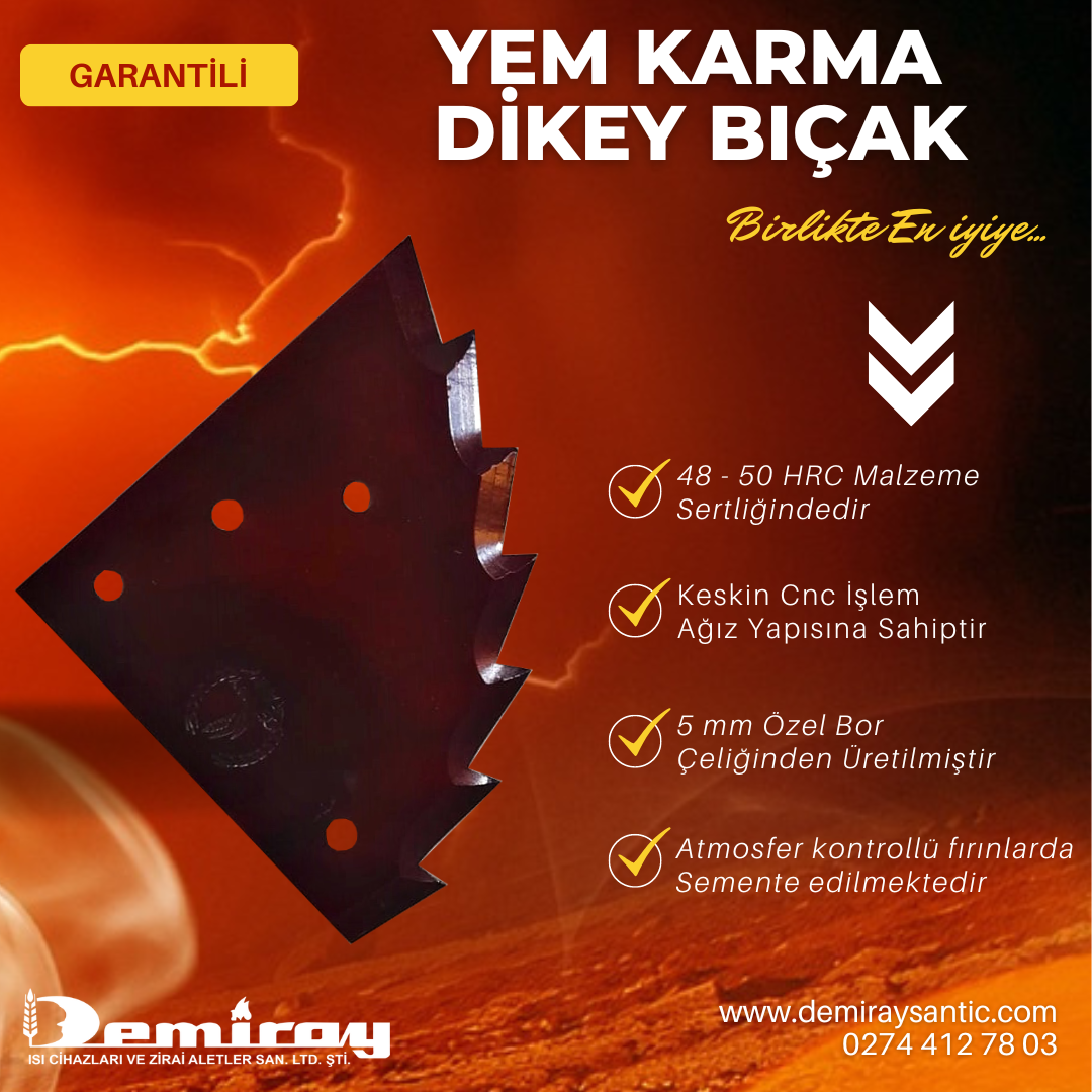 Dikey Yem Karma Bıçağı